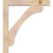 Ekena Millwork Legacy Block Smooth Bracket w/ Offset Brace, Douglas Fir, 5 1/2"W x 32"D x 36"H BKT0604X32X36LEC05SDF - alternate 4